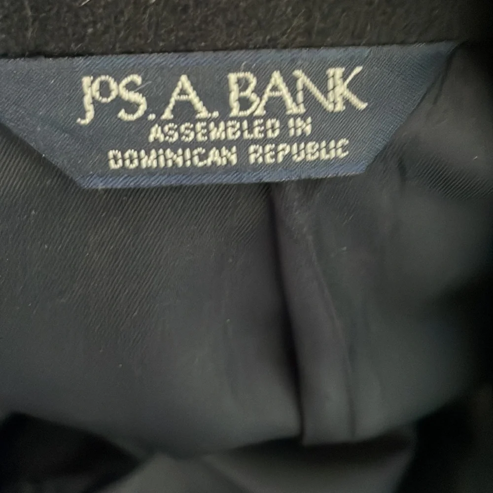 Jos A Bank Camel Hair Sportcoat Jacket Blazer Single Breasted Navy Blue Men 43R